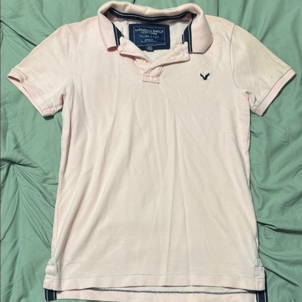 American Eagle Outfitters Light Pink Polo